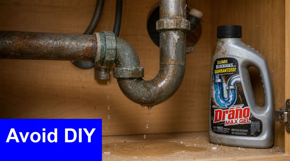 A professional plumber from MG Drain Services performing drain cleaning in Las Vegas
