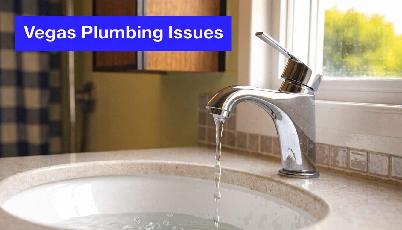 A stainless steel bathroom faucet running water into a white ceramic sink in a residential home.