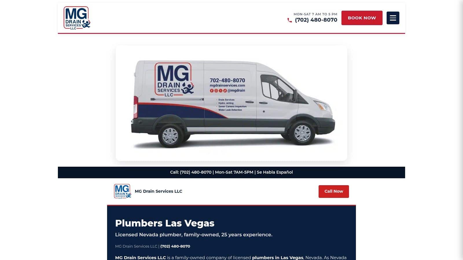 Screenshot from https://mgplumbingservices.com