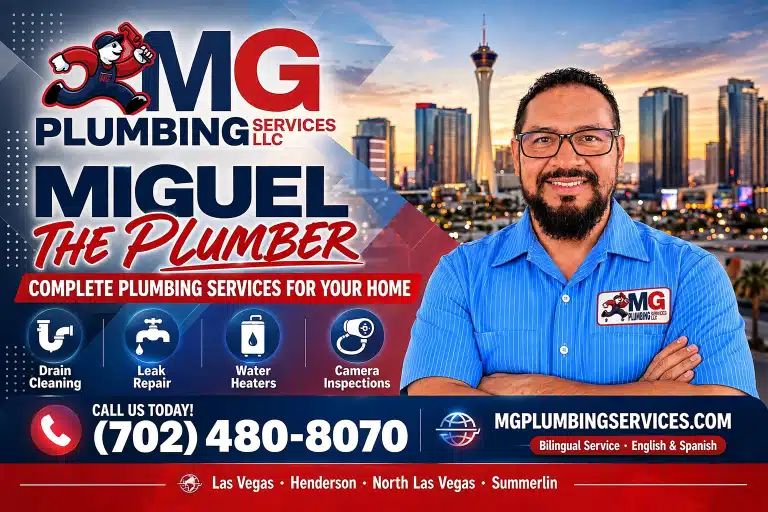 Miguel The Plumber, licensed Las Vegas plumber, MG Plumbing Services LLC